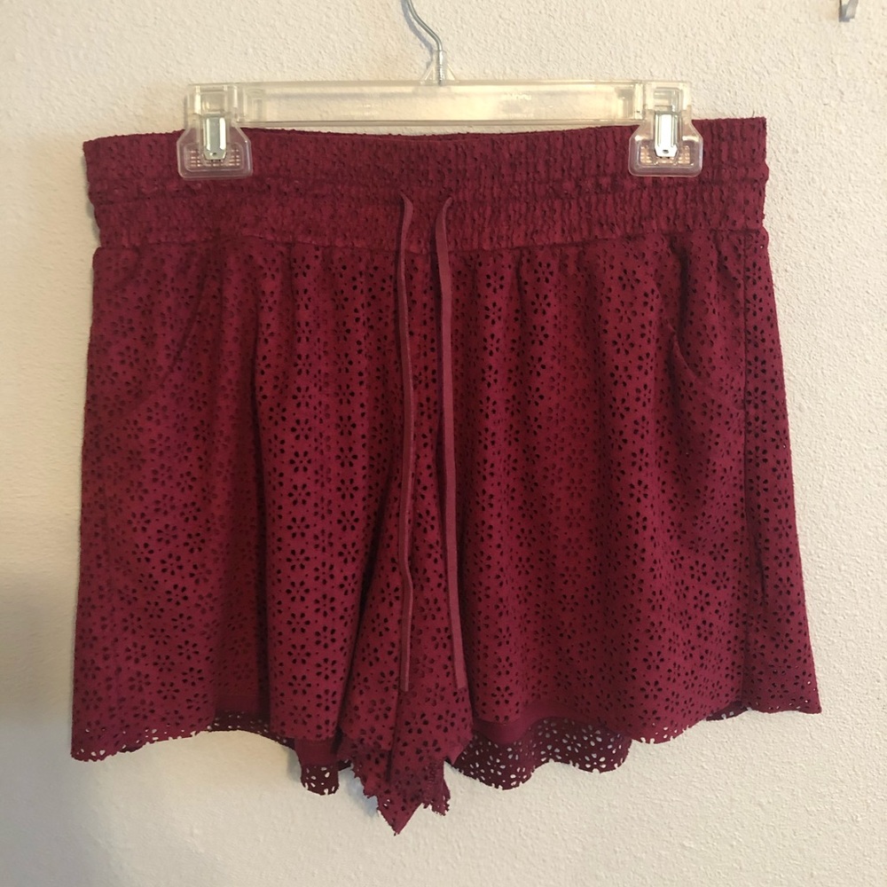 Maroon shorts